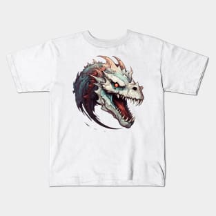 Demonic dragon skull Kids T-Shirt